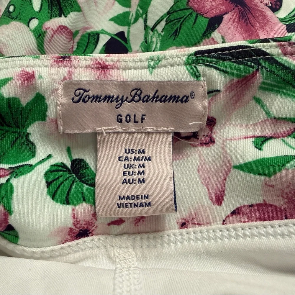 Tommy Bahama Green & Pink Tropical Ruffle Mini Skirt - Picture 3 of 4